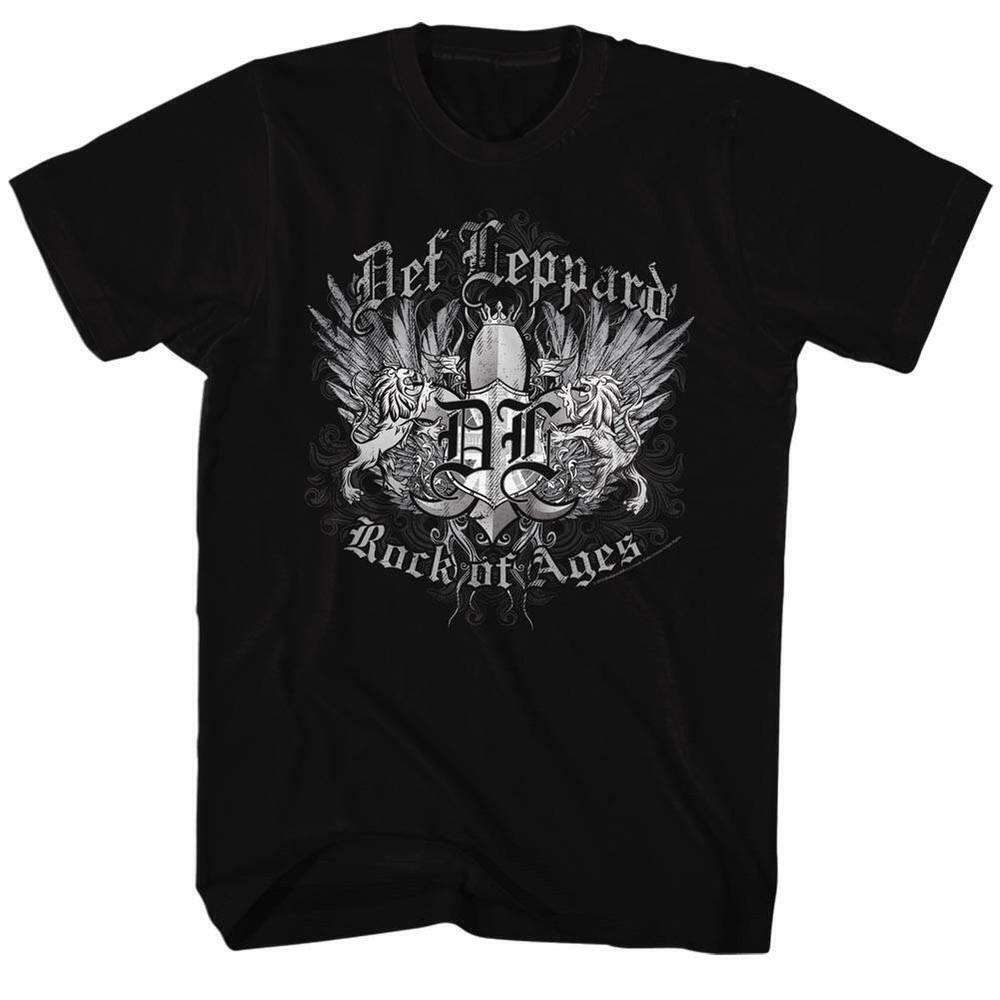 Def Leppard Rock Of Ages Black Adult T Shirt